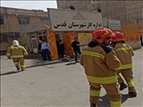 برگزاری مانور تخلیه اضطراری انفجار گاز در اداره گاز شهرستان قدس