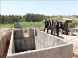 بازدید فرماندار قدس از مسیر در حال ساخت انتقال پساب تصفیه‌خانه به اراضی کشاورزی