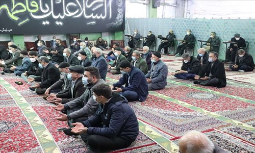 شرکت در مراسم عزاداری شهادت حضرت