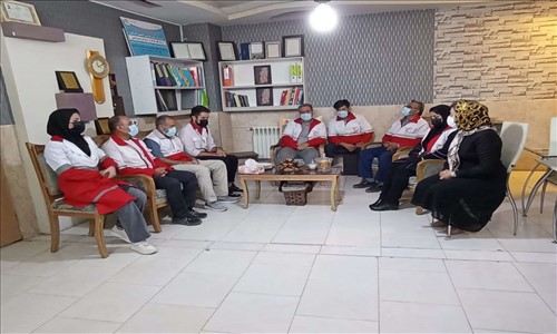 بازدید اعضای داوطلب جمعیت هلال