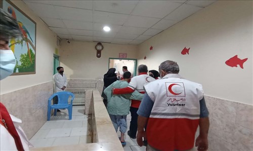 بازدید اعضای داوطلب جمعیت هلال