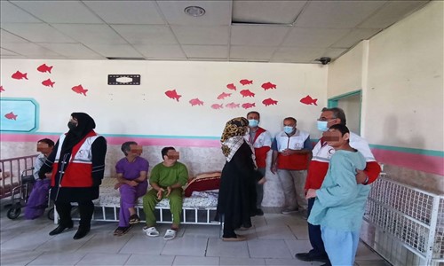 بازدید اعضای داوطلب جمعیت هلال