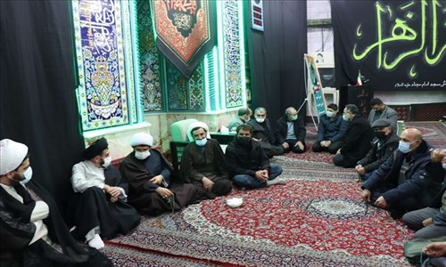 شرکت در مراسم عزاداری شهادت حضرت