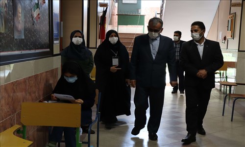 بازدید فرماندار از روند برگزاری