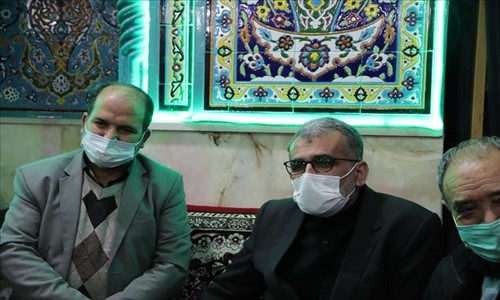 شرکت در مراسم عزاداری شهادت حضرت