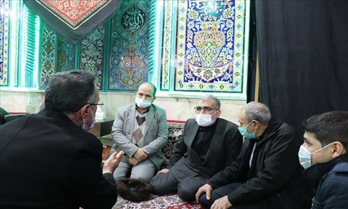 شرکت در مراسم عزاداری شهادت حضرت