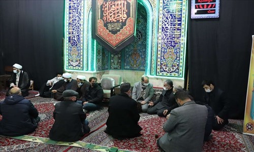 شرکت در مراسم عزاداری شهادت حضرت