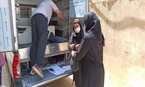 شهر قدس / توزیع  70 کیلو گوشت گرم