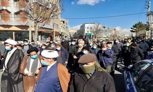 راهپیمایی شهروندان شهرستان قدس