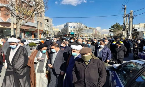راهپیمایی شهروندان شهرستان قدس