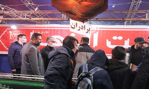 حضور فرماندار شهرستان قدس در خیمه