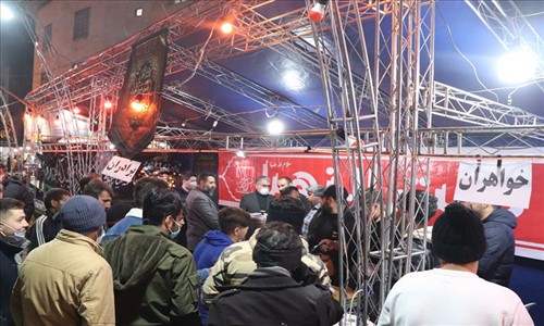 حضور فرماندار شهرستان قدس در خیمه