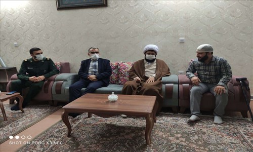 دیدار فرماندار قدس با خانواده جانباز