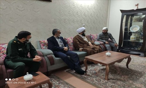 دیدار فرماندار قدس با خانواده جانباز