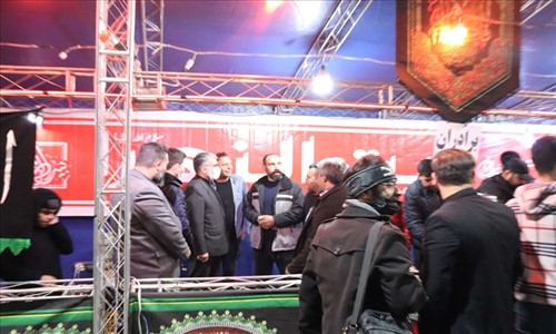 حضور فرماندار شهرستان قدس در خیمه