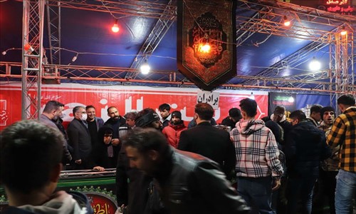 حضور فرماندار شهرستان قدس در خیمه