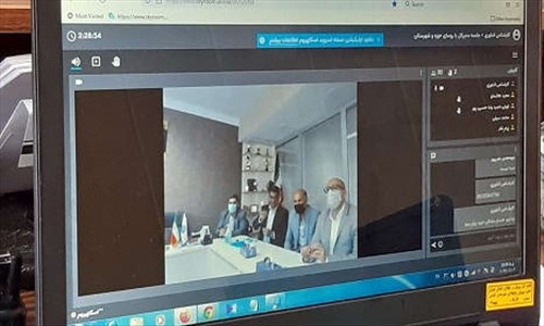 حضور نادر ممیلو در جلسه ویدئو کنفرانس