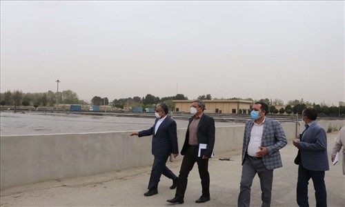 بازدید فرماندار از تصفیه خانه آب