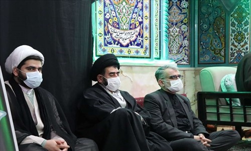 شرکت در مراسم عزاداری شهادت حضرت