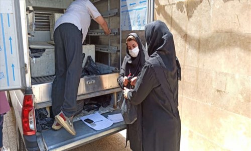 شهر قدس / توزیع  70 کیلو گوشت گرم