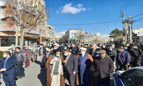 راهپیمایی شهروندان شهرستان قدس