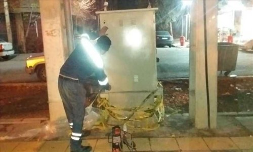 نصب درب های تابلو برق های سطح شهر