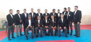 برگزاری مسابقه کاراته پسران به