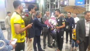 استقبال از محمد گنج خانلو قهرمان