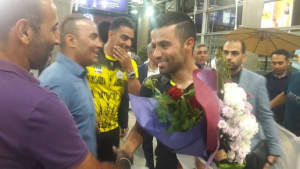 استقبال از محمد گنج خانلو قهرمان