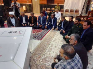 بازدید فرماندار قدس و امام جمعه