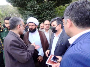 بازدید فرماندار قدس و امام جمعه