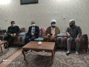 دیدار فرماندار قدس با خانواده جانباز