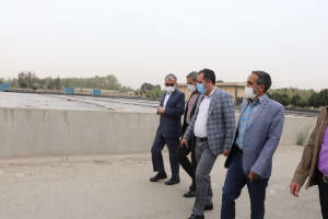 بازدید فرماندار از تصفیه خانه آب