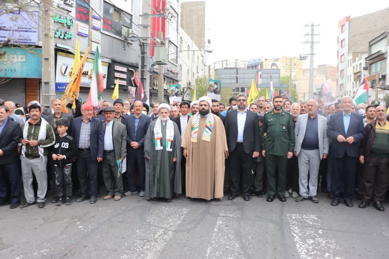  برگزاری راهپیمایی روز جهانی قدس در شهرستان قدس (آخرین جمعه ماه مبارک رمضان)
